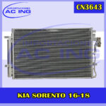 CONDENSADOR KIA SORENTO 3.3L 16-18 REF CN3643