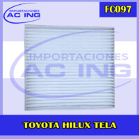 FILTRO DE CABINA TOYOTA HILUX REF FC097