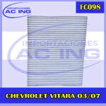 FILTRO DE CABINA CHEVROLET VITARA 2003/2006 REF FC098