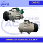 COMPRESOR KIA CERATO 2,0L 14-18 REF CO3502 