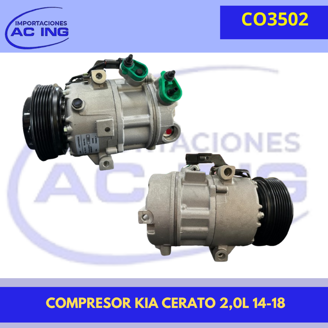 COMPRESOR KIA CERATO 2,0L 14-18 REF CO3502 