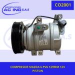 COMPRESOR MAZDA 6 PV6 129MM 12V PISTON REF CO2001