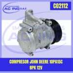 COMPRESOR JOHN DEERE 10PA15C 8PK 12V REF CO2112