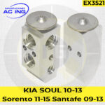 VALVULA KIA SOUL 10-13 Sorento 11- 15 Santafe 09-13 REF EX3521