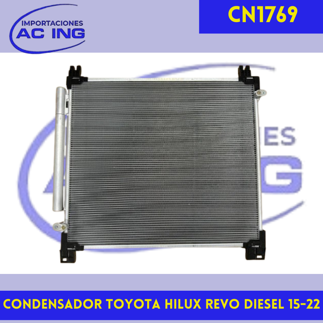 CONDENSADOR TOYOTA HILUX DIESEL 15-22 REF CN1769