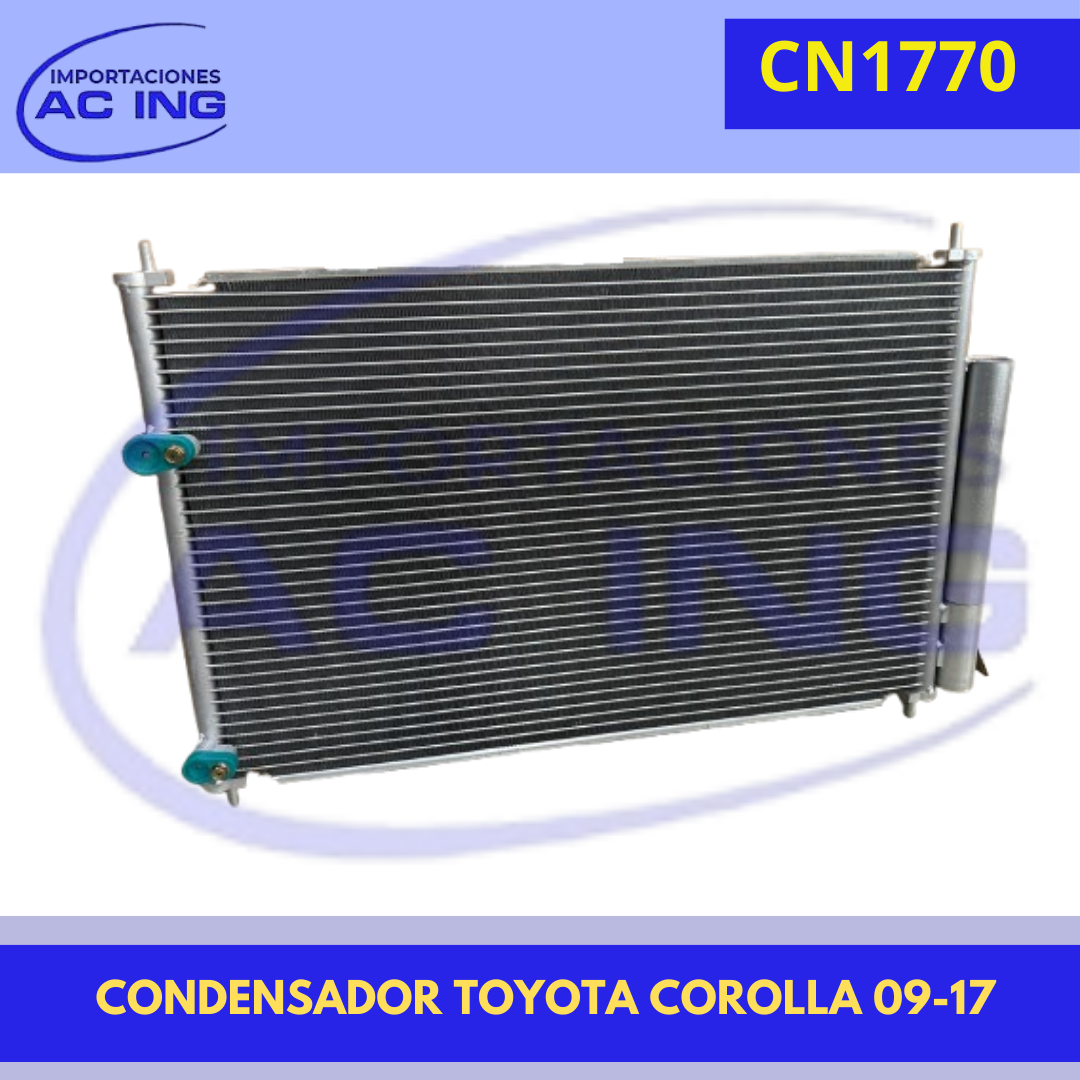 CONDENSADOR TOYOTA COROLLA 09-17 REF CN1770