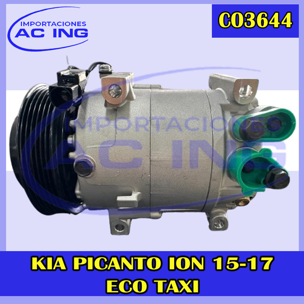 COMPRESOR KIA PICANTO ION 17 Eco Taxi REF CO3644