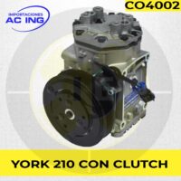 COMPRESOR YORK 210 CON CLUTCH REF CO4002