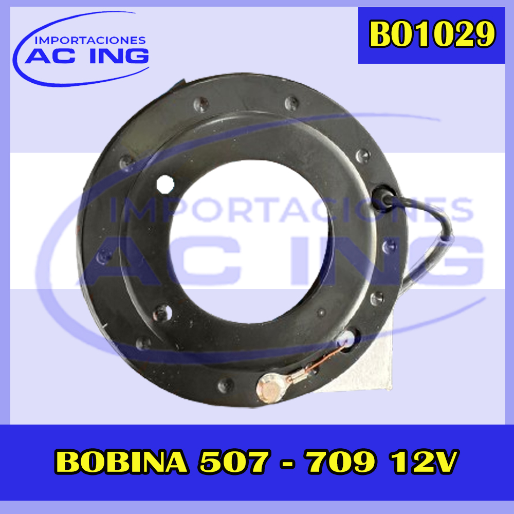 BOBINA COMPRESOR 709 12V REF BO1029