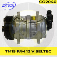 COMPRESOR TM15 OREJA 8PK 12V SELTEC REF CO2040