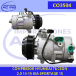 COMPRESOR HYUNDAI TUCSON 2.0 14-15 KIA SPORTAGE 15 REF CO3504