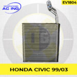 EVAPORADOR HONDA CIVIC 99/03 REF EV1804