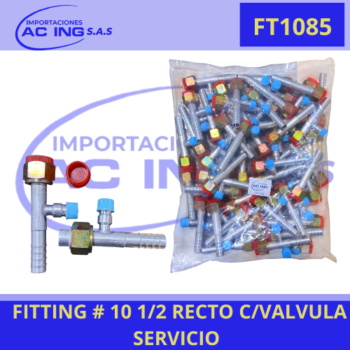 FITTING # 10 1/2 RECTO C/VALVULA SERVICIO REF FT1085