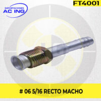 FITTING # 06 5/16 RECTO MACHO REF FT4001