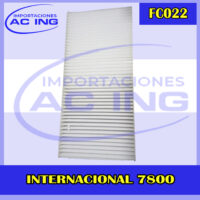 FILTRO DE CABINA INTERNACIONAL 7800 REF FC022