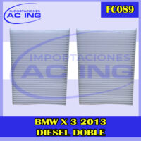 FILTRO DE CABINA BMW X 3 2013 DIESEL REF FC089