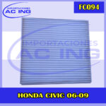 FILTRO DE CABINA HONDA CIVIC 06 09 REF FC094