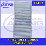 FILTRO DE CABINA CHEVROLET CORSA EVOLUTION REF FC107