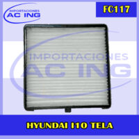 FILTRO DE CABINA HYUNDAI I10 REF FC117
