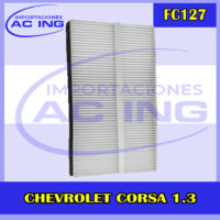 FILTRO DE CABINA CHEVROLET CORSA 1.3 REF FC127