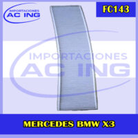 FILTRO DE CABINA MERCEDES BMW X3 REF FC143