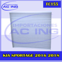 FILTRO DE CABINA KIA SPORTAGE 2016/2018 REF FC155