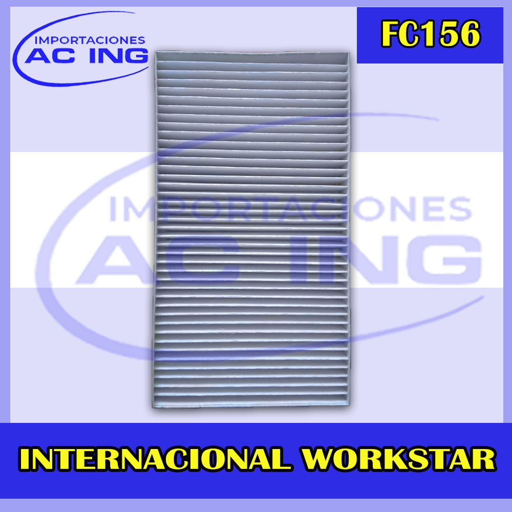 FILTRO DE CABINA INTERNACIONAL WORKSTAR REF FC156