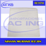FILTRO DE CABINA NISSAN MURANO 03 08 REF FC174
