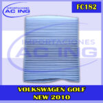 FILTRO DE CABINA VOLKSWAGEN GOLF NEW 2010 REF FC182