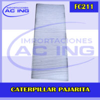 FILTRO DE CABINA CATERPILLAR PAJARITA REF FC211