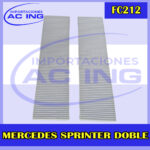 FILTRO DE CABINA MERCEDES SPRINTER DOBLE REF FC212