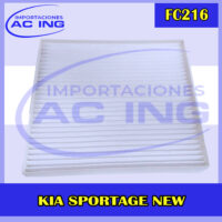 FILTRO DE CABINA KIA SPORTAGE NEW REF FC216