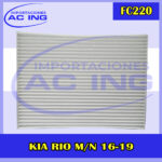 FILTRO DE CABINA KIA RIO M/N 16-19 REF FC220