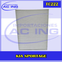 FILTRO DE CABINA KIA SPORTAGE REF FC222