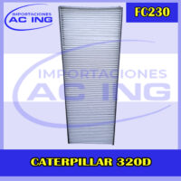 FILTRO DE CABINA CATERPILLAR 320 REF FC230