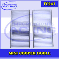 FILTRO DE CABINA MINI COOPER DOBLE REF FC241