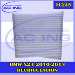 FILTRO DE CABINA BMW X23 2010-2013 RECIRCULACION REF FC245