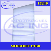 FILTRO DE CABINA MERCEDES BENZ C180 REF FC249