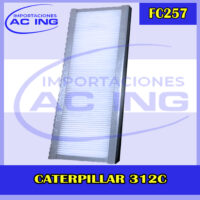 FILTRO DE CABINA CATERPILLAR 312C REF FC257