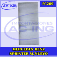 FILTRO DE CABINA MERCEDES BENZ SPRINTER M/NUEVO REF FC269