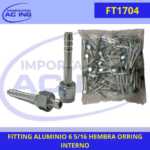 FITTING ALUMINIO # 06 RECTO 5/16 HEMBRA ORING INTERNO REF FT1704