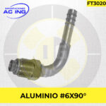 FITTING ALUMINIO # 06 90º REF FT3020