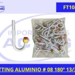 FITTING ALUMINIO # 08 180º 13/32 REF FT1040