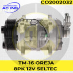 COMPRESOR TM16 OREJA 8PK 12V R134A SELTEC JAPON REF CO2002032