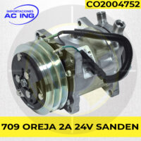 COMPRESOR 709 OREJA 2A 12V TAPA ORING SANDEN REF CO2004752