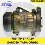COMPRESOR 709 T.P 8PK 12V TAPA ORING SANDEN REF CO2004822