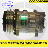 COMPRESOR 709 OREJA 2A 12V SANDEN REF CO2008088