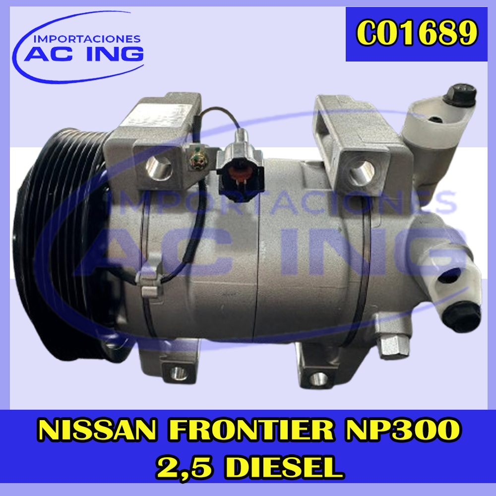 COMPRESOR NISSAN FRONTIER NP 300 2.5 DIESEL REF CO1689