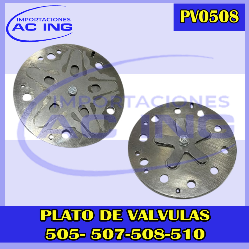 PLATO DE VALVULAS 505- 507-508-510 REF PV0508
