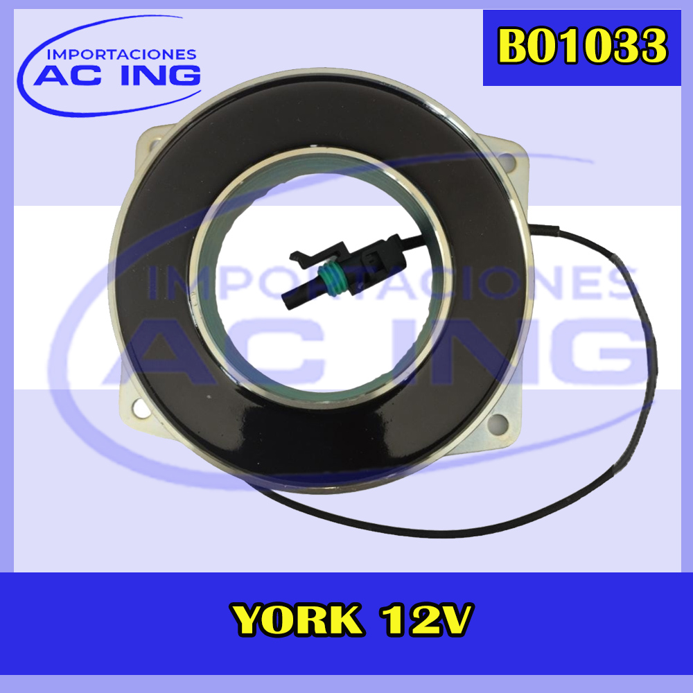 BOBINA COMPRESOR YORK 12V REF BO1033